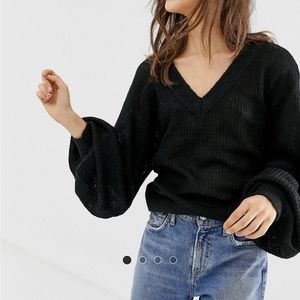 brave soul black sweater